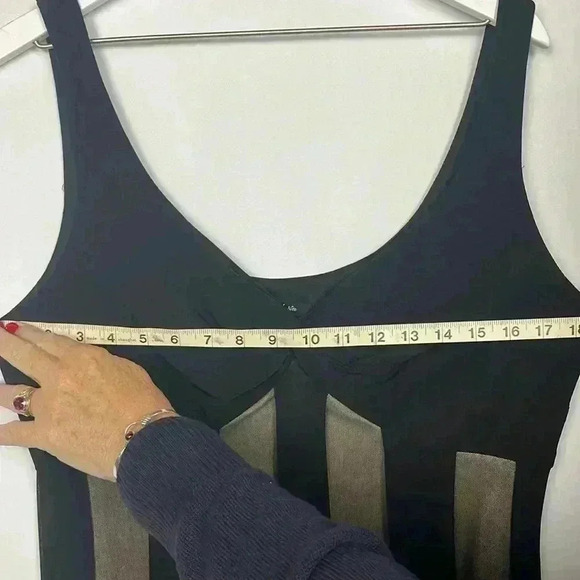 Onyx Noir Womens Formal Dress Black 14 Vintage  Maxi Fitted Avant Garde Glam EUC - Picture 13 of 14